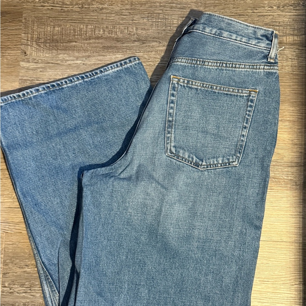 COS wide leg high rise jeans